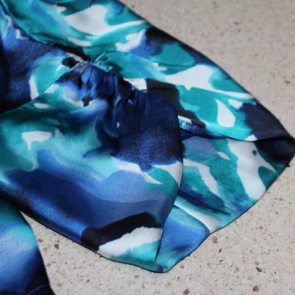 Jones of New York Blue and Turquoise long sleeve top - Picture 15 of 15